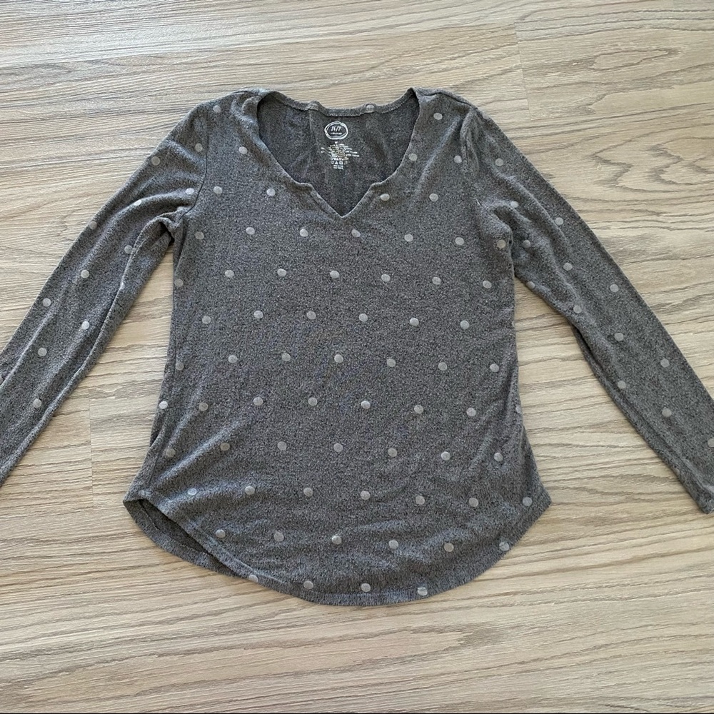 maurices polka dot sweater